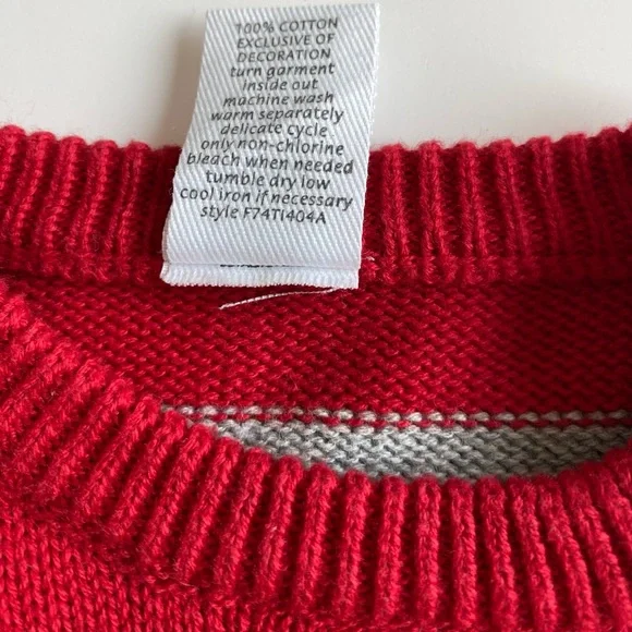 Baby Boy’s Starting Out Red Deer Christmas Holiday Soft Cotton Sweater 12 Months - Picture 5 of 9